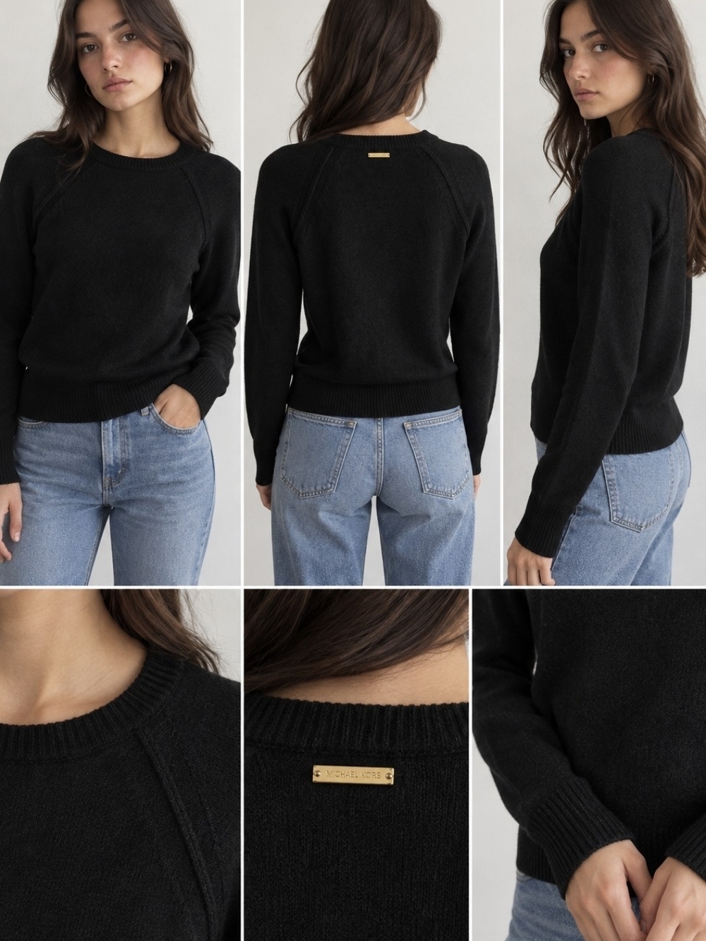 Michael Kors Black Wool Cashmere Sweater Size S | Rare Salesman Sample